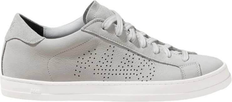 P448 Crème Leren John Speckle Sneakers Beige Heren