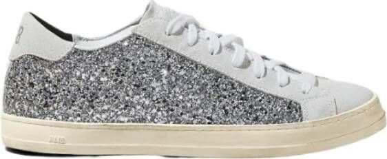 P448 Glitter Sneakers Allemaal gemaakt van materialen Gray Dames