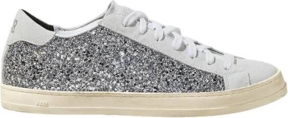 P448 Glitter Sneakers Allemaal gemaakt van materialen Gray Dames