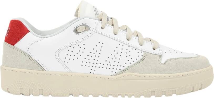 P448 Basketbalgeïnspireerde Vetersneakers White Heren