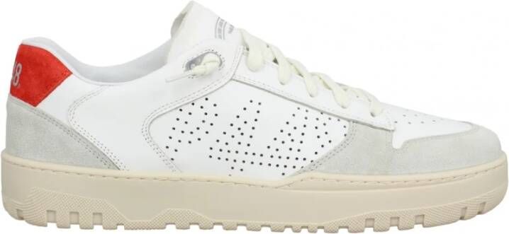 P448 Basketbalgeïnspireerde Vetersneakers White Heren