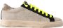 P448 Urban elegance leren sneaker fusie Beige Dames - Thumbnail 1