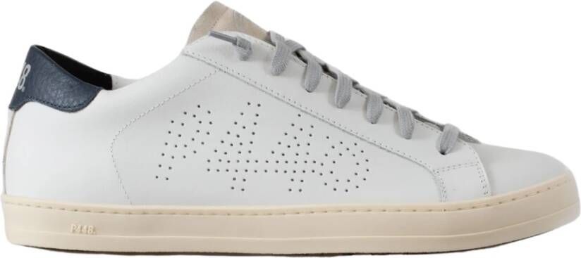 P448 Urban Style Sneakers in Wit Suède White Heren