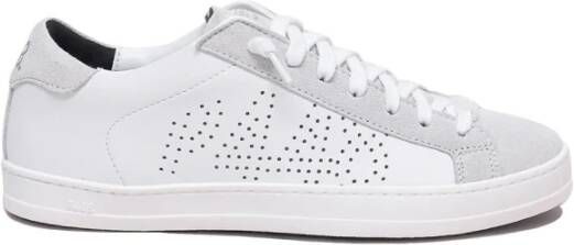 P448 Vintage-geïnspireerde Lage Top Leren Sneaker White Heren