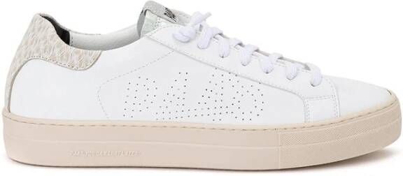 P448 Witte Leren Sneakers Elegante Casual Schoenen White Dames