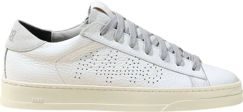 P448 Witte Leren Lage Sneakers White Dames