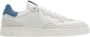 P448 Witte leren sneakers met blauwe details White Heren - Thumbnail 1