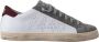 P448 Witte Leren Sneakers met Bordeaux Hiel White Heren - Thumbnail 1