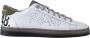 P448 Witte Leren Sneakers met Groene Details White Heren - Thumbnail 1