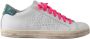 P448 Witte Leren Sneakers met Roze Details White Dames - Thumbnail 1