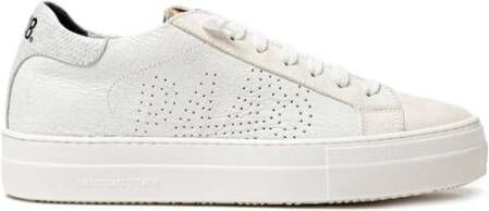 P448 Witte leren sneakers voor vrouwen White Dames