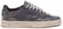 P448 Zwarte Metallic Leren Sneakers Bali Washed Stone Black Dames - Thumbnail 1