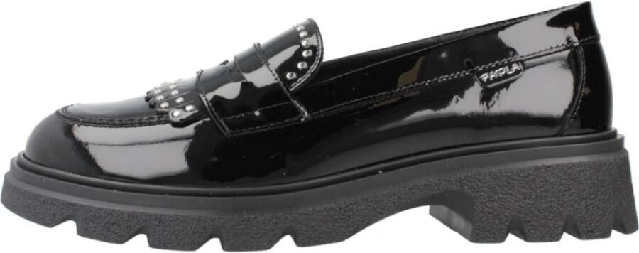 Pablosky Klassieke Loafers voor Schooluniformen Black Dames