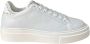 Paciotti Witte leren sneaker met dolkprint White Heren - Thumbnail 1