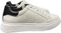 Paciotti Witte leren sneakers met zwarte details White Heren - Thumbnail 1