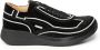 Paciotti Zwarte Fluwelen Vetersneakers Black Dames - Thumbnail 1