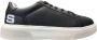 Paciotti Zwarte leren sneakers met wit logo Black Heren - Thumbnail 1