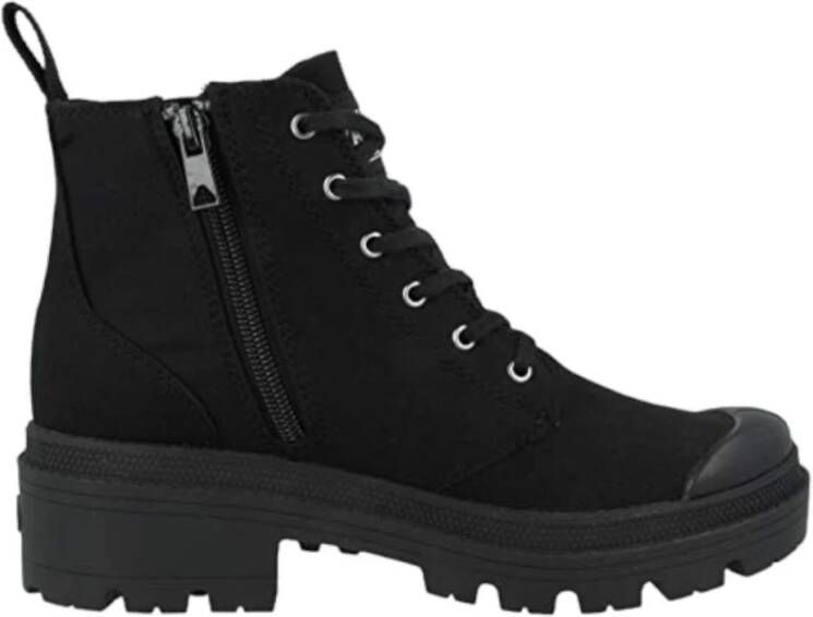 Palladium Dames Hoge Sneakers Synthetisch Materiaal Black Dames