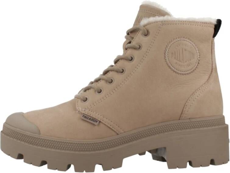 Palladium Ritssluiting Veterschoenen Brown Dames