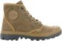 Palladium Gewaxt Canvas Hi-Top Laarzen Brown Heren - Thumbnail 1