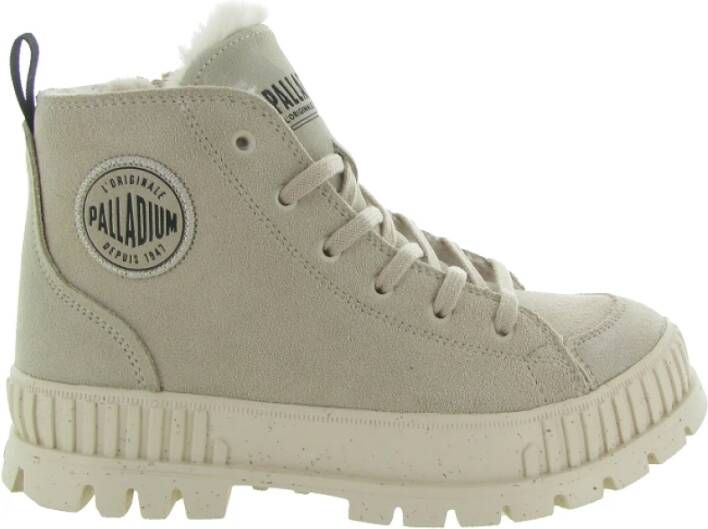 Palladium Sneeuw Warme Ritslaarzen Beige Dames