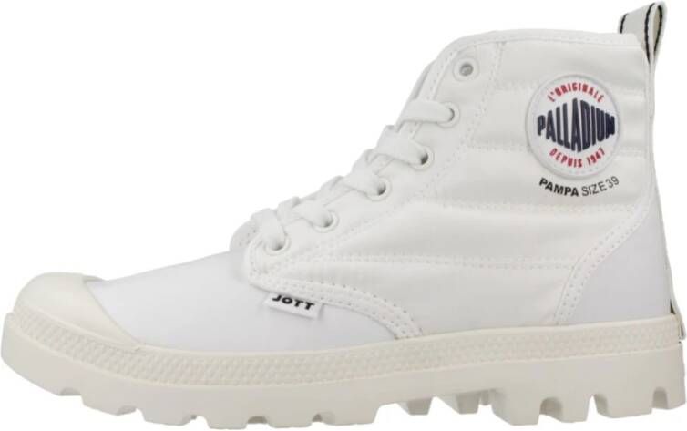 Palladium Stijlvolle Veterschoenen voor Vrouwen White Dames