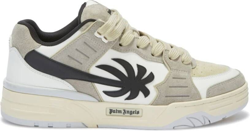 Palm Angels Grijze Sneakers met Logo Detail Gray Heren