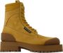 Palm Angels Leather boots Beige Dames - Thumbnail 1