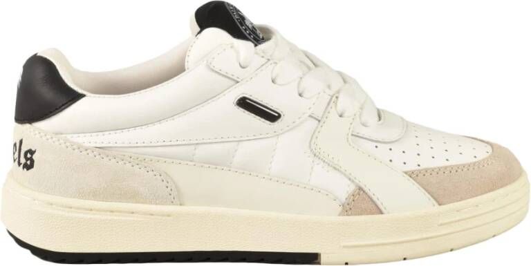 Palm Angels Leren Sneakers Beige Dames