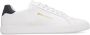 Palm Angels Leren Tennis Sneakers met Contrasterende Hiel White Heren - Thumbnail 1