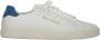 Palm Angels Leren Tennissneakers met Contrasterende Hiel White Heren - Thumbnail 1