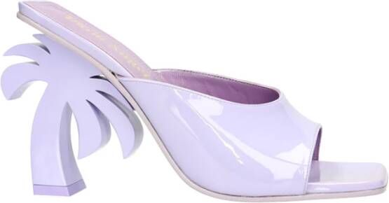 Palm Angels Lila Lakleren Hakmuiltjes Purple Dames