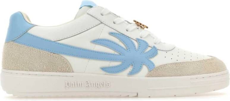 Palm Angels Multicolor Leren Universiteitssneakers White Heren