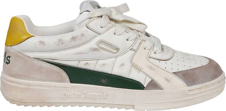 Palm Angels Oude School Lage Top Sneakers White Heren