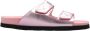 Palm Angels Roze Leren Sandalen met Klittenbandsluiting Pink Dames - Thumbnail 1