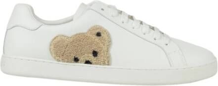 Palm Angels Witte Sneakers met Teddy Bear Motief White Heren