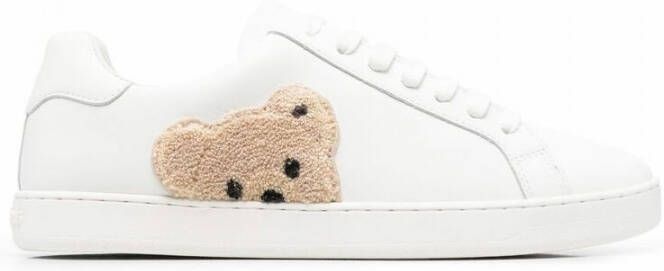 Palm Angels Witte Sneakers met Teddy Bear Motief White Heren