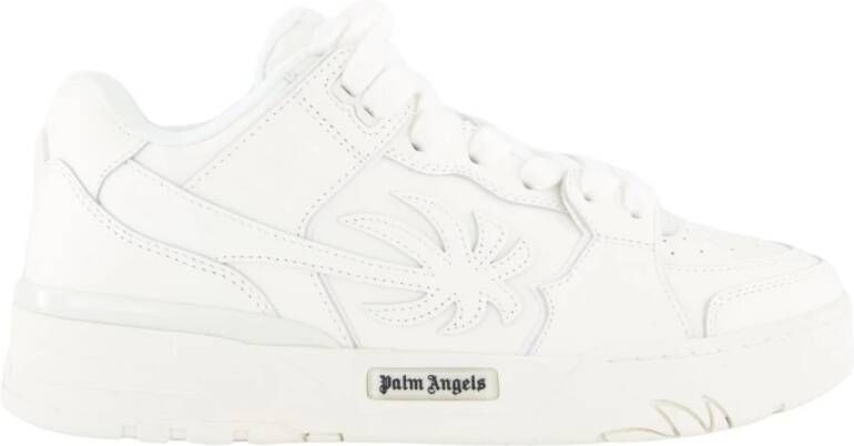 Palm Angels Venice Leren Sneakers in Wit White