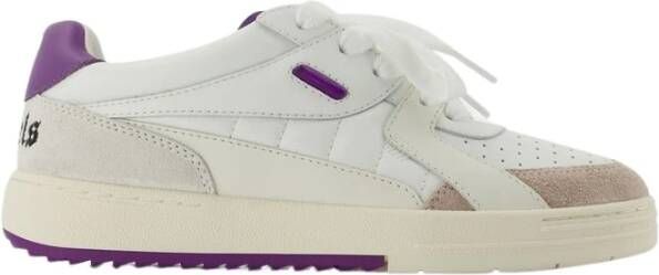 Palm Angels Paarse Sneakers Regular Fit Geschikt voor Alle Temperaturen 100% Leer Purple Dames