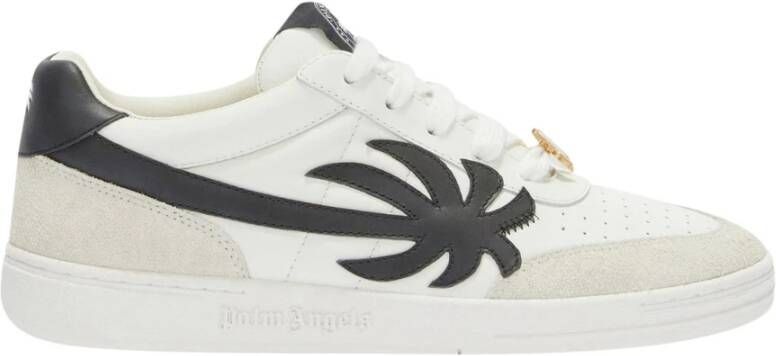 Palm Angels Witte Sneakers met Palm Trees White Heren