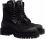 Palm Angels Zwarte Leren Veterschoenen met Plateauzool Black Dames - Thumbnail 1