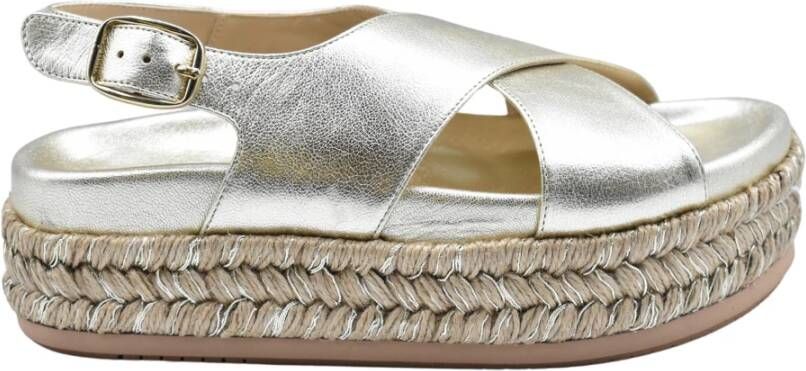 Paloma Barceló Champagne Lace Schoenen Ss24 Gray Dames