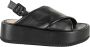 Paloma Barceló Flat Sandals Black Dames - Thumbnail 1