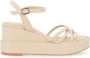 Paloma Barceló Ivory Nappa Sleehak Sandaal Beige Dames - Thumbnail 1