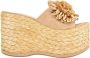 Paloma Barceló Kid Sandal Stylish Summer Shoe Brown Dames - Thumbnail 1