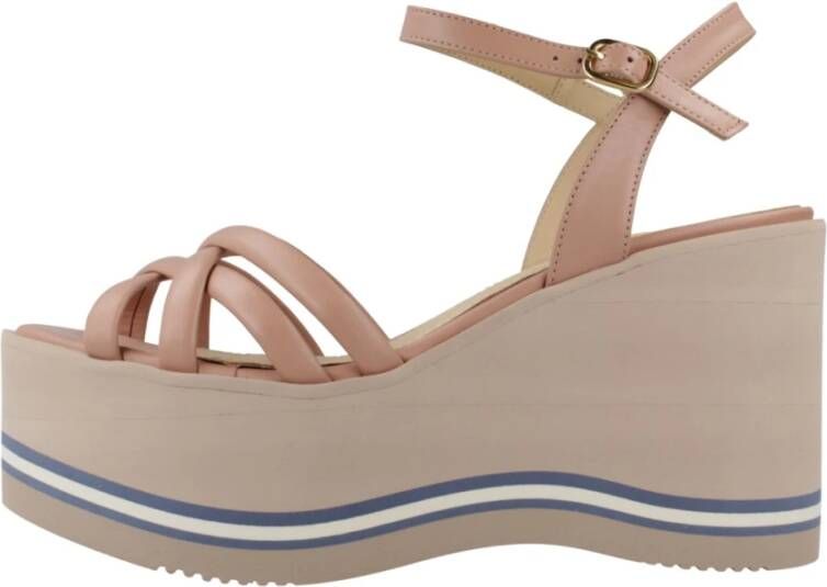 Paloma Barceló Stijlvolle Wedges Sandalen Beige Dames