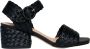 Paloma Barceló Zwarte Geweven Raffia Sandalen Black Dames - Thumbnail 1