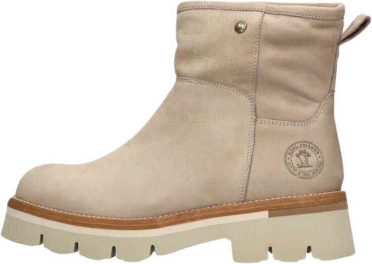 Panama Jack Beige Nubuck Enkelboots Laia B5 Beige Dames