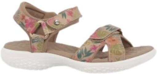 Panama Jack Flat Sandals Beige Dames