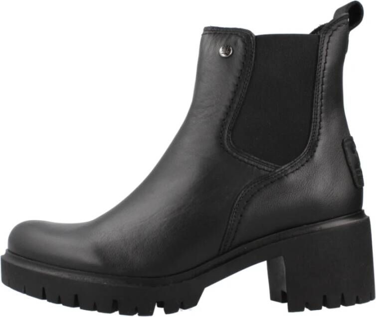 Panama Jack Klassieke Chelsea Boots met rubberen zool Black Dames